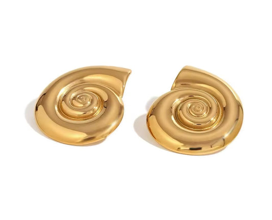 Seashell Élan Snail Earrings