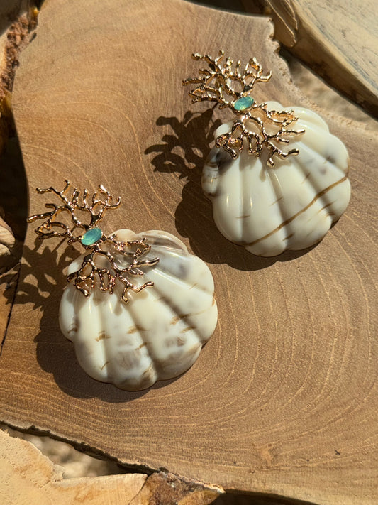 Coral Drift Earrings